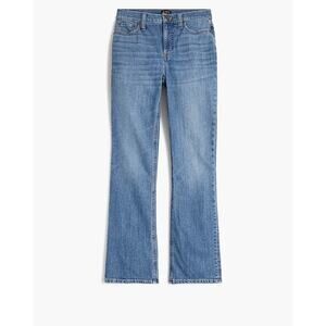 J Crew Mid Rise Flare Crop All Day Stretch Jeans US Women's 33 Plus New